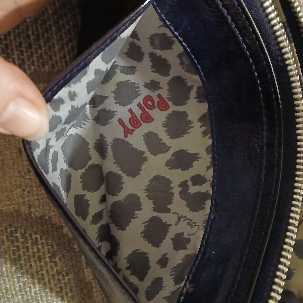 Coach Bundle- Vintage Rare Blue Poppy Clutch, Bag Tag & Envelope - Picture 4 of 13